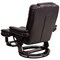 Emma and Oliver Multi-Position Stitched Recliner & Ottoman with Swivel Base